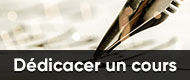 Dédicacer un cours